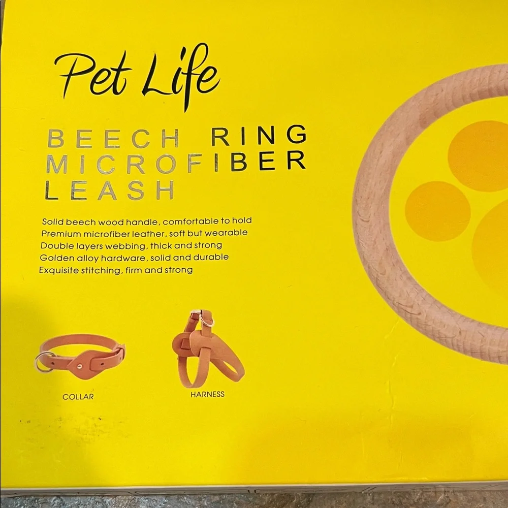 Pet Life Microfiber dog or critter collar with Golden Hardware NWT